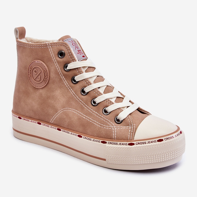 High Cross Jeans Femme KK2R4045C Baskets Beiges 1