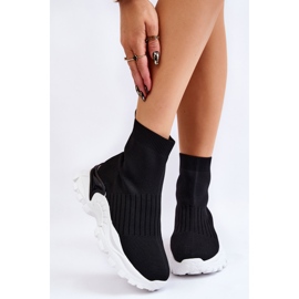 BM Chaussures de sport à chaussettes hautes pour femmes noires Jovie le noir 1 BM Chaussures de sport à chaussettes hautes pour femmes noires Jovie le noir 1