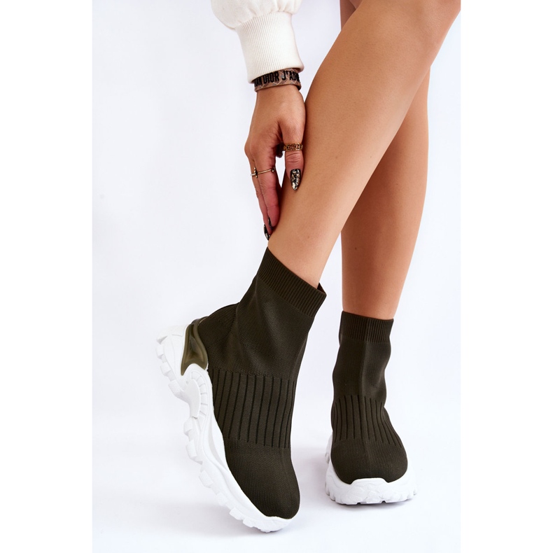 Chaussures de sport à chaussettes hautes pour femmes Vert Jovie 1 Chaussures de sport à chaussettes hautes pour femmes Vert Jovie 1