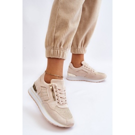 PG1 Chaussures De Sport Pour Femmes Avec Fermeture Éclair Décorative Crème Adrea multicolore 2