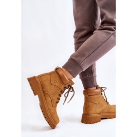 Bottes isolées à lacets camel pour femmes brun 3
