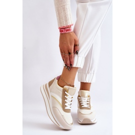 PG1 Baskets compensées beiges Hermain blanche 1