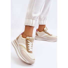 PG1 Baskets compensées beiges Hermain blanche 2