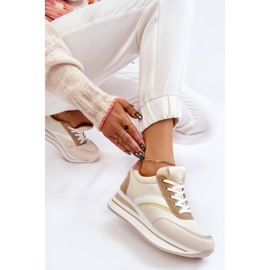 PG1 Baskets compensées beiges Hermain blanche 6