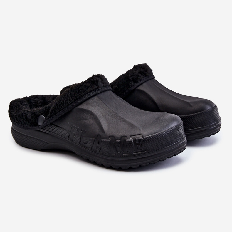 PM2 Claquettes Warm Crocs Homme Noir Calmo 2