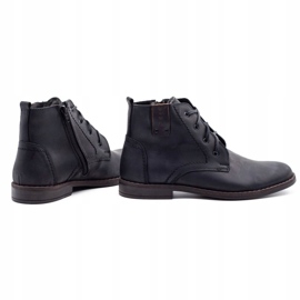 Polbut Bottes d'hiver pour hommes noires c20 le noir 2