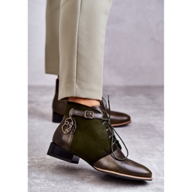 Bottes en Cuir pour Femme Maciejka 5743A-09 Vert 5