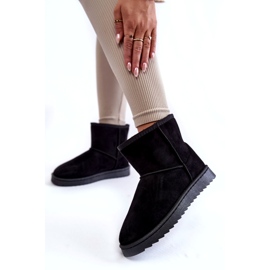 Bottes de neige noire isolées pour femmes le noir 2