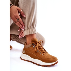 Bottes de trekking de chameaux isolées pour femmes brun 4