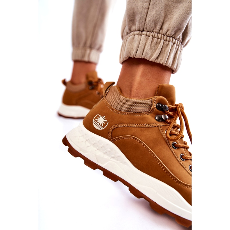 Bottes de trekking de chameaux isolées pour femmes brun 3