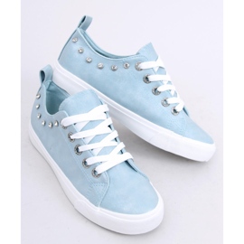 Bleu BL122p Baskets bleues avec zircone cubique 3