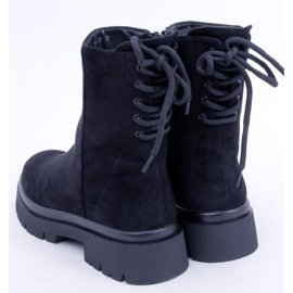 Bottes Bobbie en daim noir le noir 4