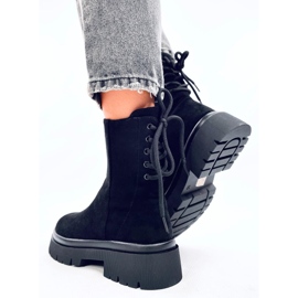 Bottes Bobbie en daim noir le noir 3