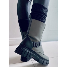 BM Bottines plates à lacets Kieran Green vert 3