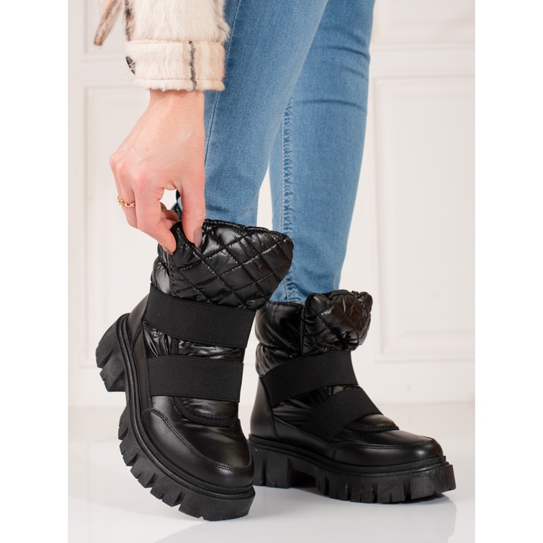 Bottes de neige Shelovet pour femmes noir le noir 1