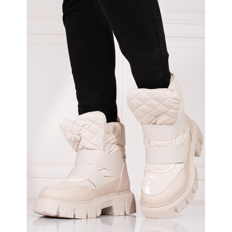 Bottes de neige beiges Shelovet pour femmes 1 Bottes de neige beiges Shelovet pour femmes 1
