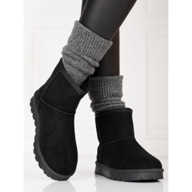 Bottes de neige Shelovet pour femmes noires le noir 1