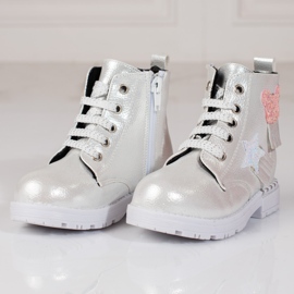Bottines argentées fille 1