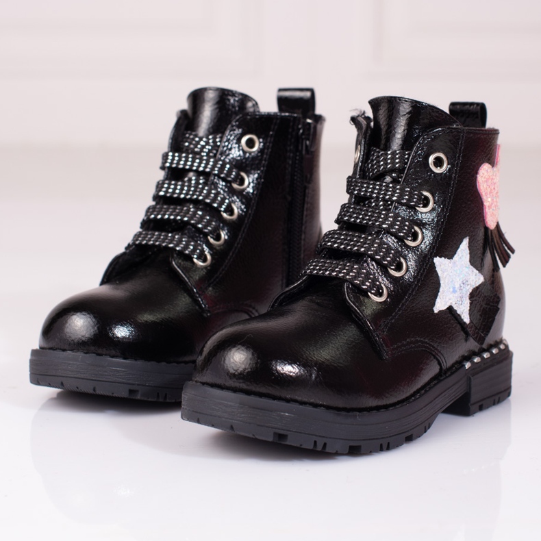 Bottines fille Shelovet noir 1