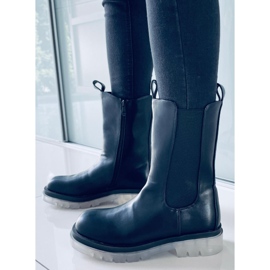 BM Bottines Chelsea montantes noires Troy 1