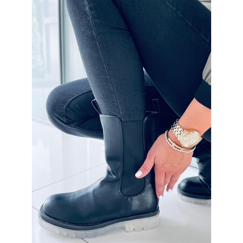 BM Bottines Chelsea montantes noires Troy 2