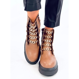 Bottes militaires Lopez Taupe brun 1