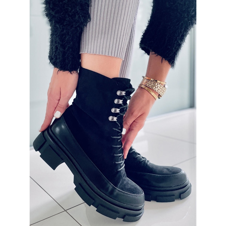 BM Bottes à lacets noires Kinney 1