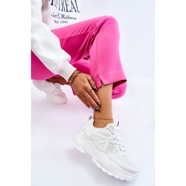 BM Baskets Plateformes Classiques Blanc Larec blanche 5