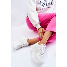 BM Baskets Plateformes Classiques Blanc Larec blanche 6
