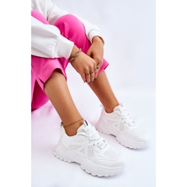 BM Baskets Plateformes Classiques Blanc Larec blanche 7
