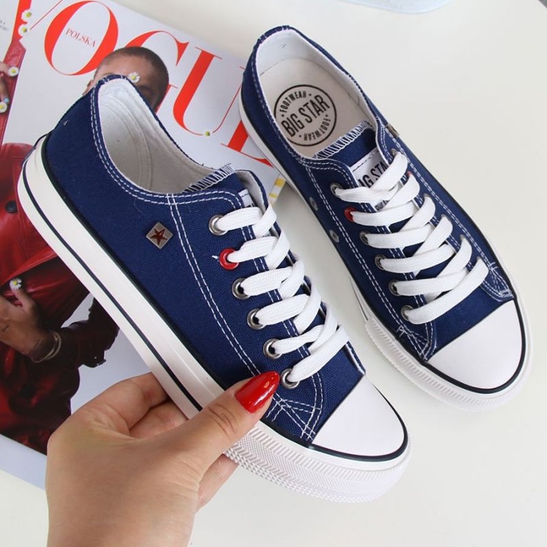 Chaussures, baskets Big Star W T274021 INT343 bleu marine 1