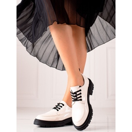 La.Fi Chaussures à lacets élégantes blanche le noir 2 La.Fi Chaussures à lacets élégantes blanche le noir 2