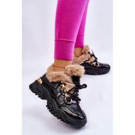 PM1 Chaussures de sport isolées pour femmes à lacets noires Kerberos beige le noir 2