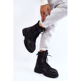 PA1 Bottes pour femmes à lacets chauffants Noir Ariadna le noir 3