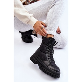 PA1 Bottes pour femmes à lacets chauffants Noir Ariadna le noir 6