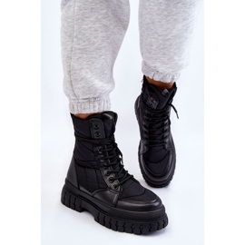 PA1 Bottes pour femmes à lacets chauffants Noir Ariadna le noir 5