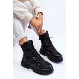 PA1 Bottes pour femmes à lacets chauffants Noir Ariadna le noir 7