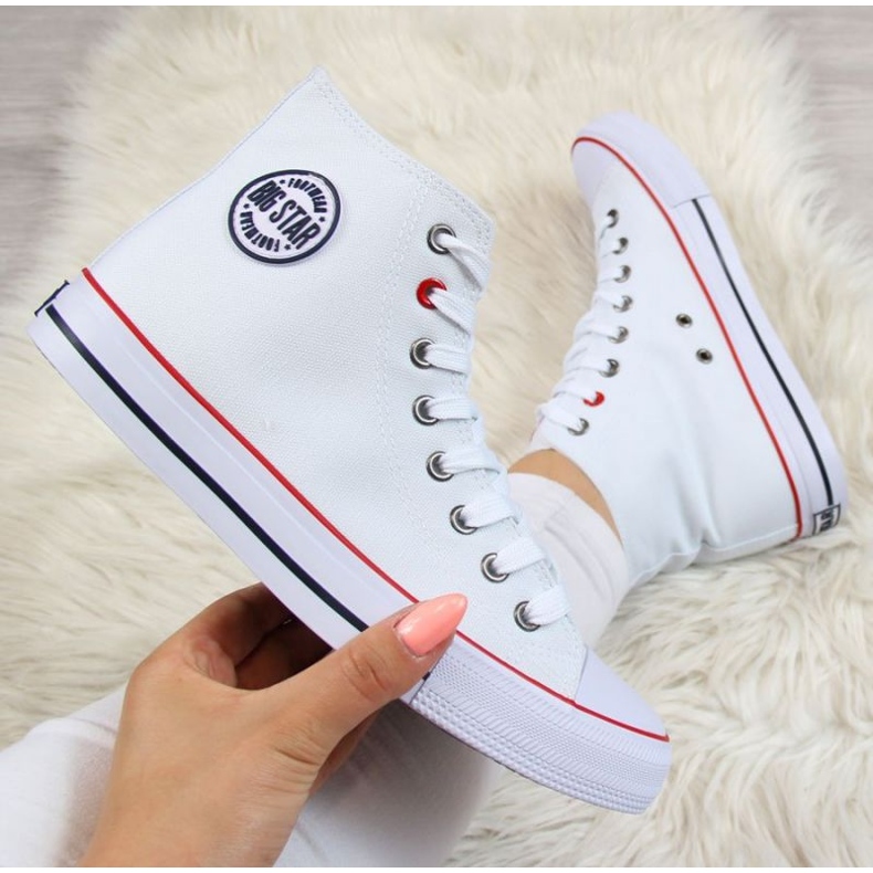 Chaussures, baskets Big Star W T274026 INT345 blanc 1