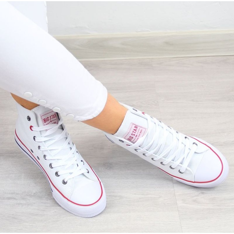 Chaussures, baskets Big Star W T274026 INT345 blanc 2