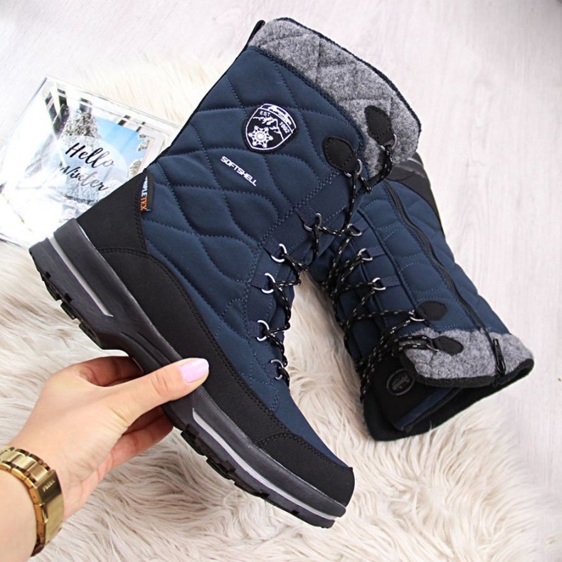 Bottes de neige imperméables American Club W AM516C bleu 1