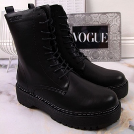 Bottes sur la plateforme Big Star W INT1738 noir 1