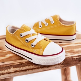 Baskets classiques jaunes Filemon pour enfants 3