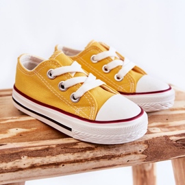 Baskets classiques jaunes Filemon pour enfants 8