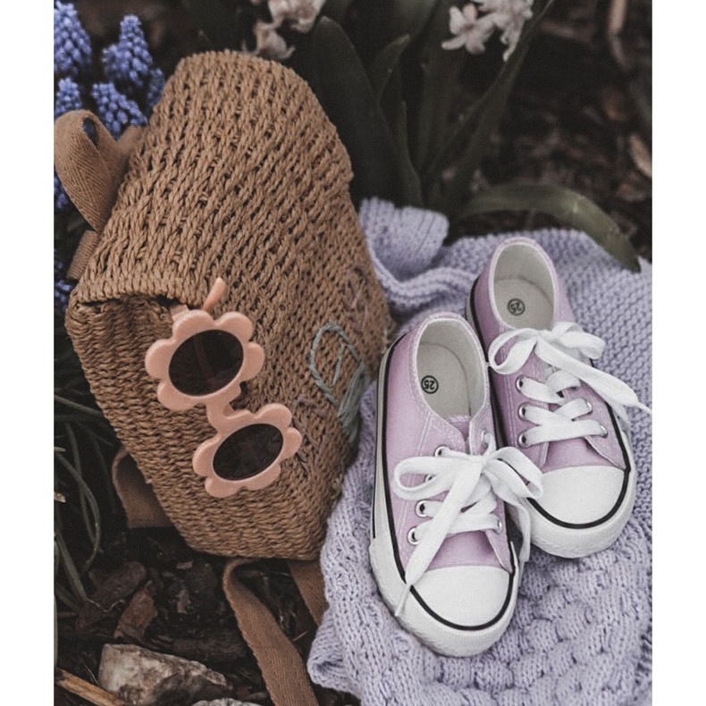 Baskets classiques pour enfants Violet Filemon 2