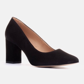 Marco Shoes Escarpins en daim le noir 3