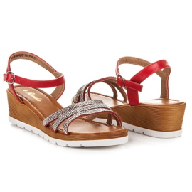 Renda Sandales femme rouge 1