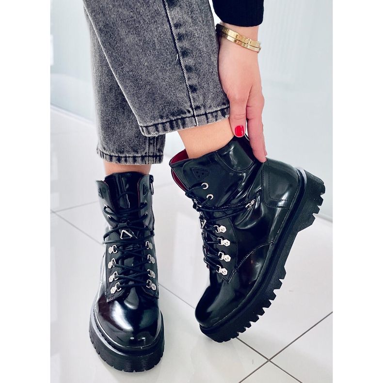 PA1 Bottines lacées Kari Black noir 2