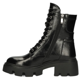 Boots isolés brillants des femmes Filippo DBT4095 Black noir 2