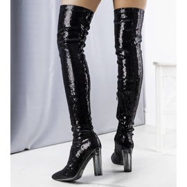 BM Bottes à sequins noirs Kannon le noir 2