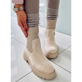 PA1 Bottines élastiques Winters Beige 1